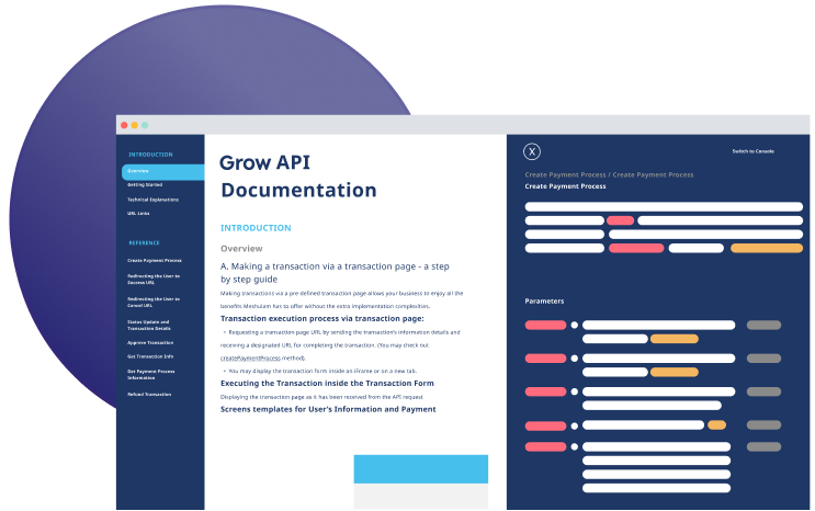 ממשקי API למפתחים ן Grow